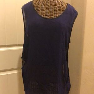 Women’s KIIND OF purple sleeveless top.